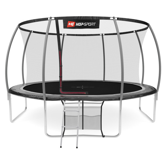 Купити Батут  Hop-Sport 14FT Premium 427 см black/grey із зовнішньою сіткою у Києві - фото №1